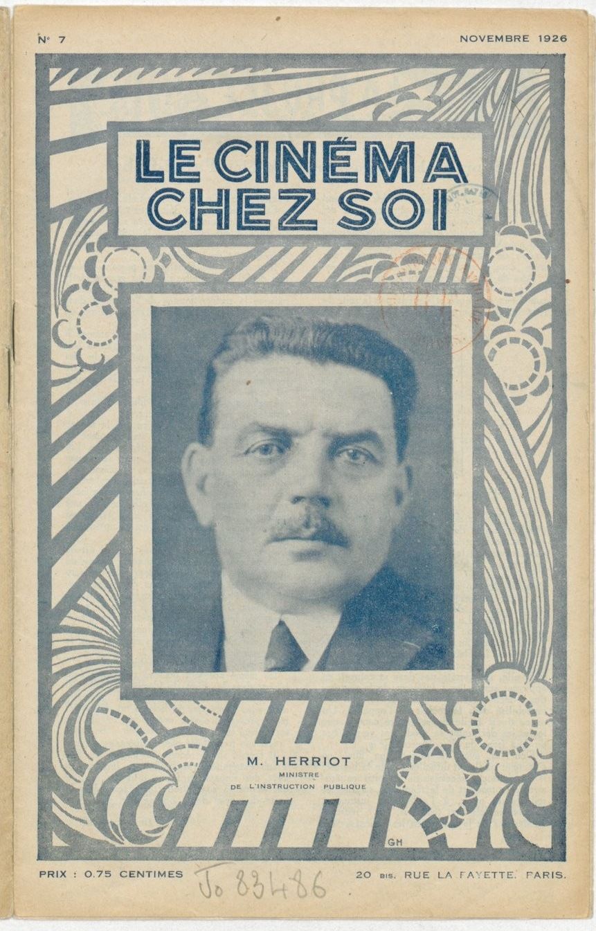 CINEMA CHEZ SOI | LE (20s-40s) magazine side cover Issue 7 November 1926