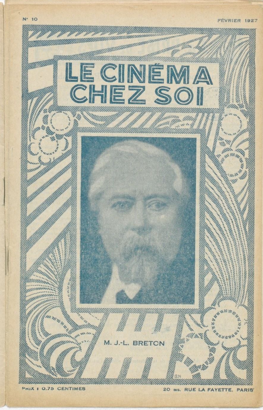 CINEMA CHEZ SOI | LE (20s-40s) magazine side cover Issue 10 February 1927