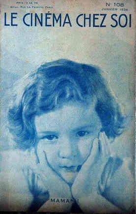 CINEMA CHEZ SOI | LE (20s-40s) magazine side cover Issue 108 January 1938