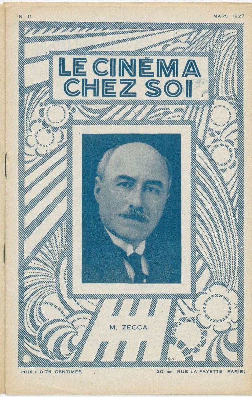 CINEMA CHEZ SOI | LE (20s-40s) magazine side cover Issue 11 March 1927