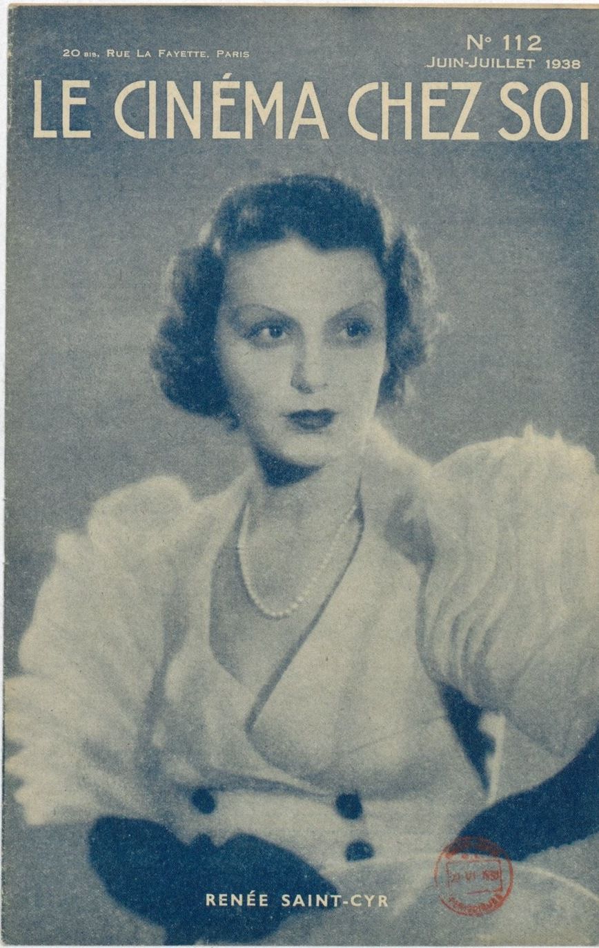 CINEMA CHEZ SOI | LE (20s-40s) magazine side cover Issue 112 June/July 1938