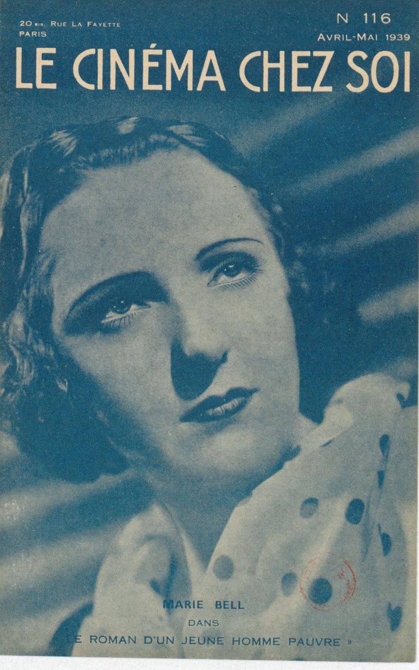 CINEMA CHEZ SOI | LE (20s-40s) magazine side cover Issue 116 April/May 1939