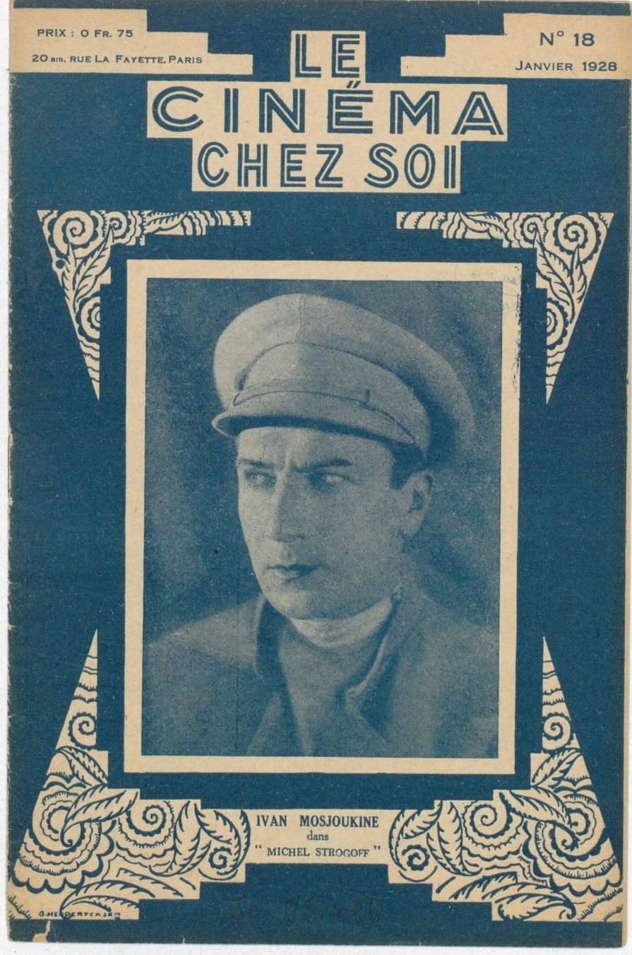 CINEMA CHEZ SOI | LE (20s-40s) magazine side cover Issue 18 January 1928