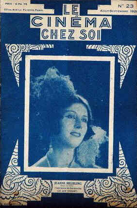 CINEMA CHEZ SOI | LE (20s-40s) magazine side cover Issue 23 August/September 1928