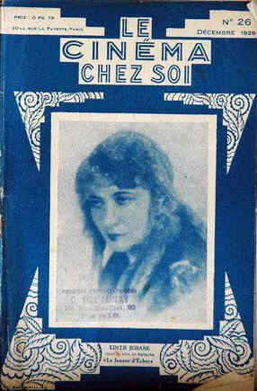 CINEMA CHEZ SOI | LE (20s-40s) magazine side cover Issue 26 December 1928