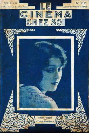 CINEMA CHEZ SOI | LE (20s-40s) magazine side cover Issue 32 August/September 1929