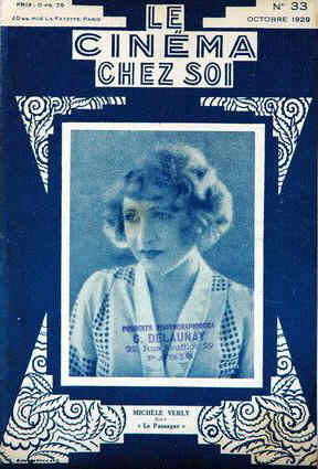 CINEMA CHEZ SOI | LE (20s-40s) magazine side cover Issue 33 October 1929
