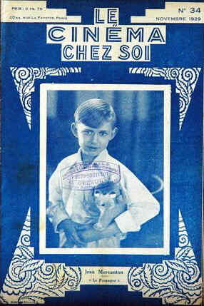 CINEMA CHEZ SOI | LE (20s-40s) magazine side cover Issue 34 November 1929