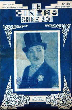 CINEMA CHEZ SOI | LE (20s-40s) magazine side cover Issue 35 December 1929