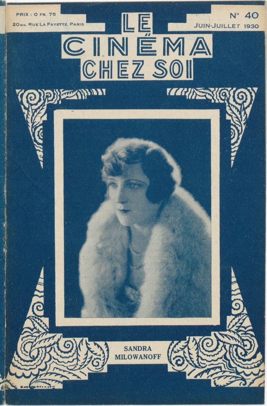 CINEMA CHEZ SOI | LE (20s-40s) magazine side cover Issue 40 June/July 1930