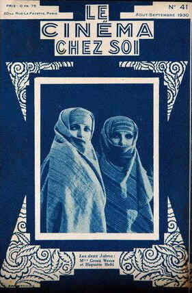 CINEMA CHEZ SOI | LE (20s-40s) magazine side cover Issue 41 August/September 1930