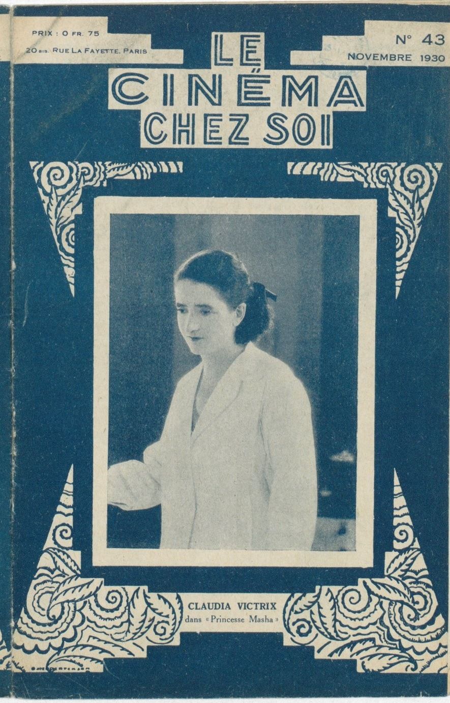 CINEMA CHEZ SOI | LE (20s-40s) magazine side cover Issue 43 November 1930
