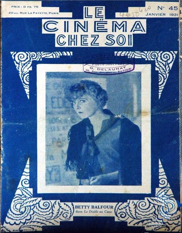 CINEMA CHEZ SOI | LE (20s-40s) magazine side cover Issue 45 January 1931