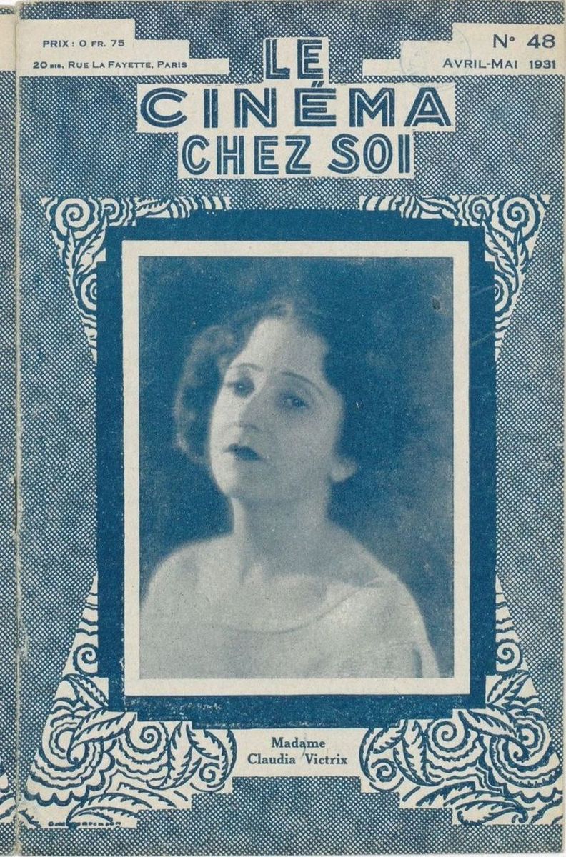 CINEMA CHEZ SOI | LE (20s-40s) magazine side cover Issue 48 April/May 1931