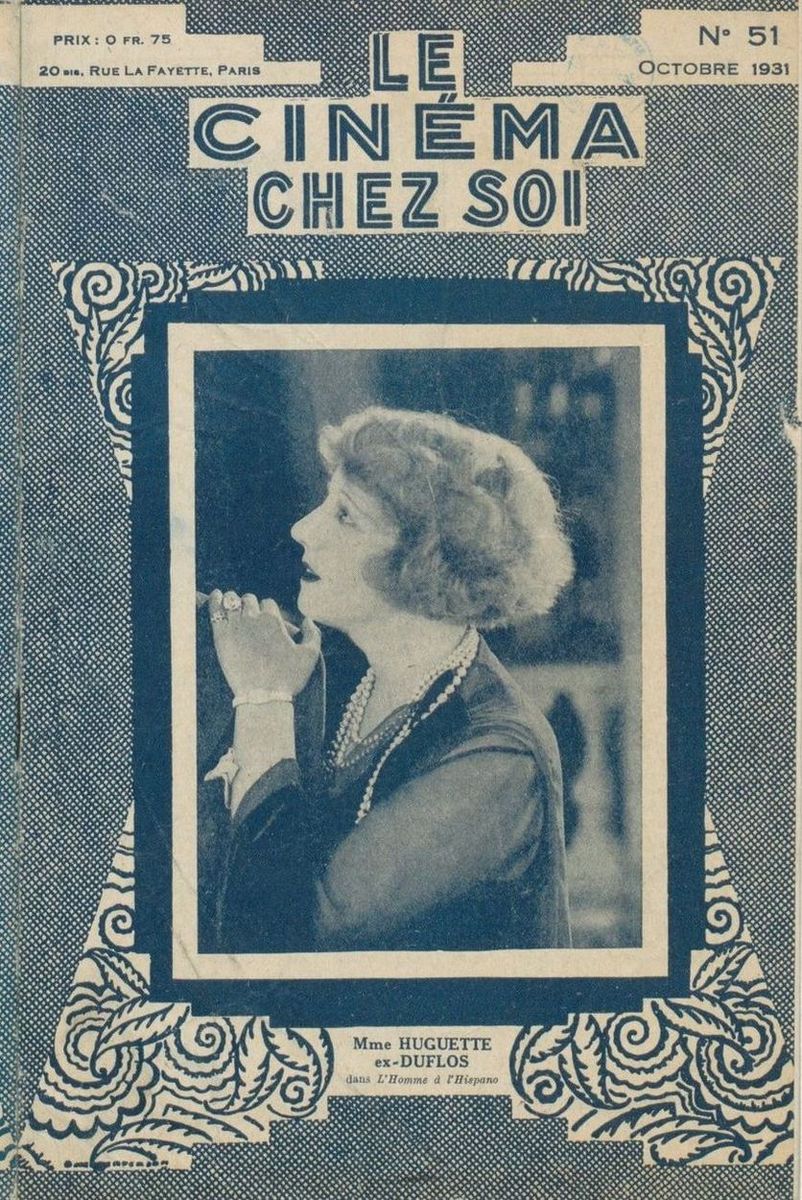 CINEMA CHEZ SOI | LE (20s-40s) magazine side cover Issue 51 October 1931