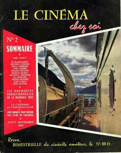 CINEMA CHEZ SOI | LE magazine side cover Issue 2  1955