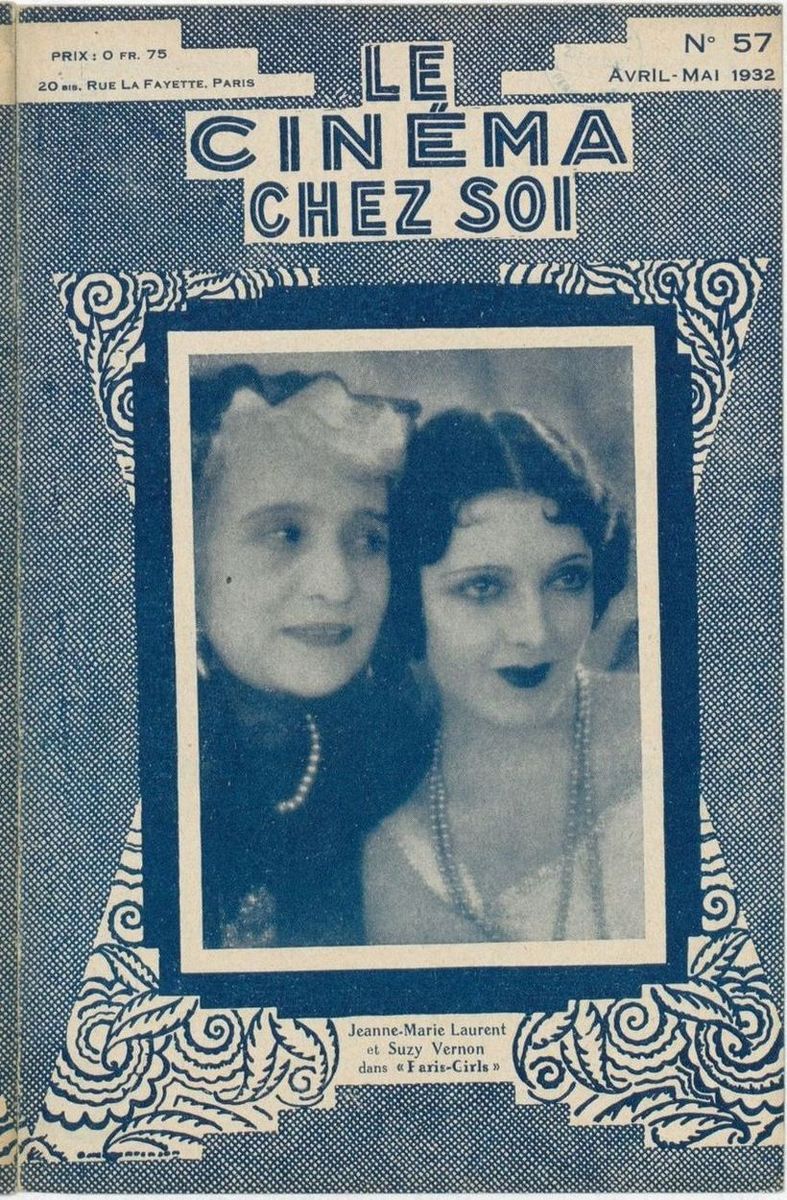 CINEMA CHEZ SOI | LE (20s-40s) magazine side cover Issue 57 April/May 1932