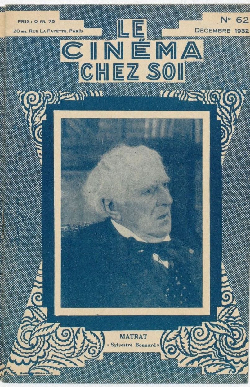 CINEMA CHEZ SOI | LE (20s-40s) magazine side cover Issue 62 December 1932
