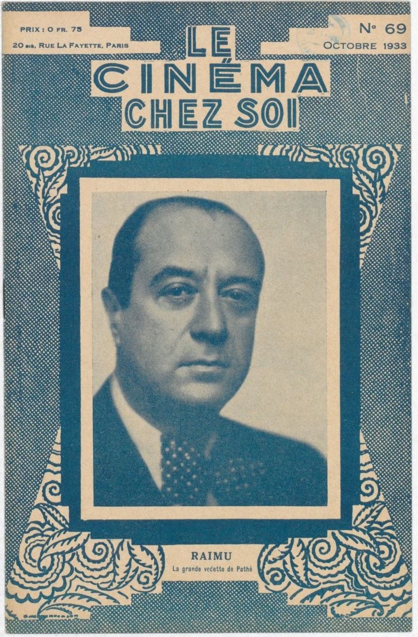 CINEMA CHEZ SOI | LE (20s-40s) magazine side cover Issue 69 October 1933