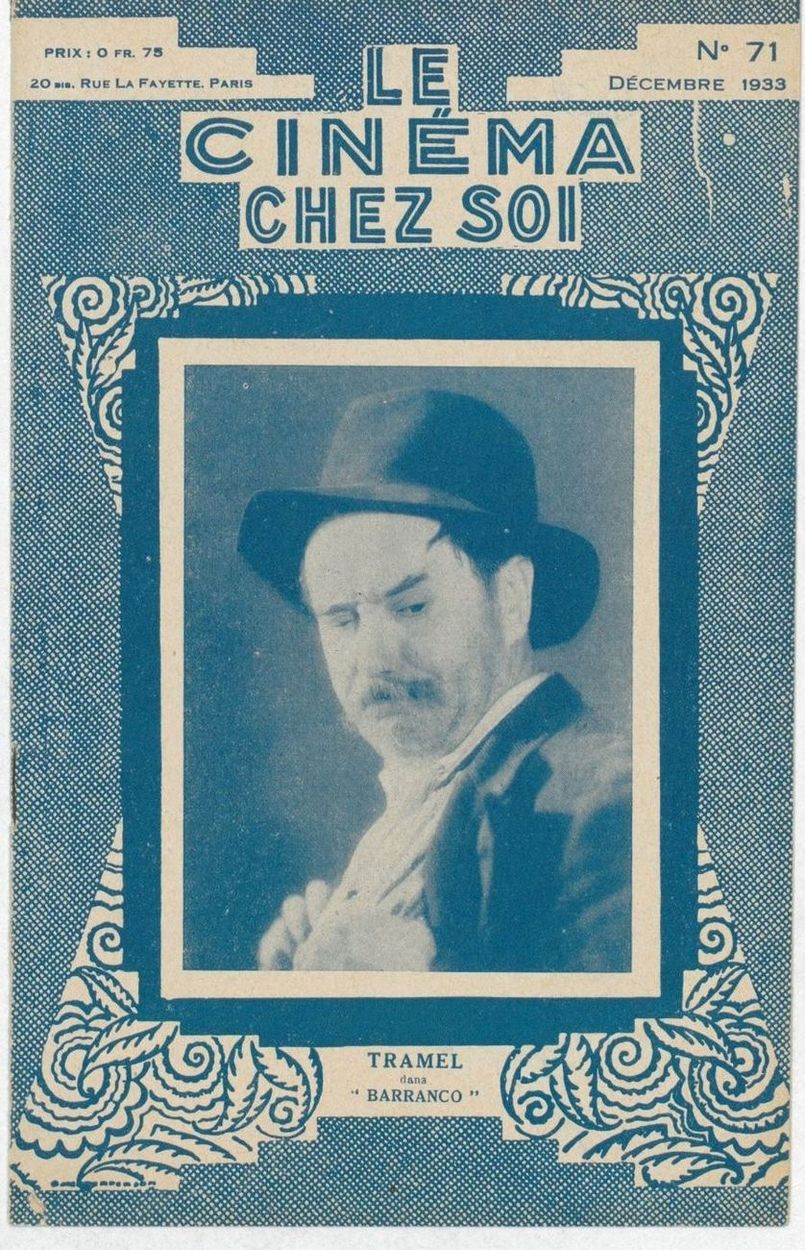 CINEMA CHEZ SOI | LE (20s-40s) magazine side cover Issue 71 December 1933