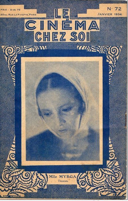 CINEMA CHEZ SOI | LE (20s-40s) magazine side cover Issue 72 January 1934