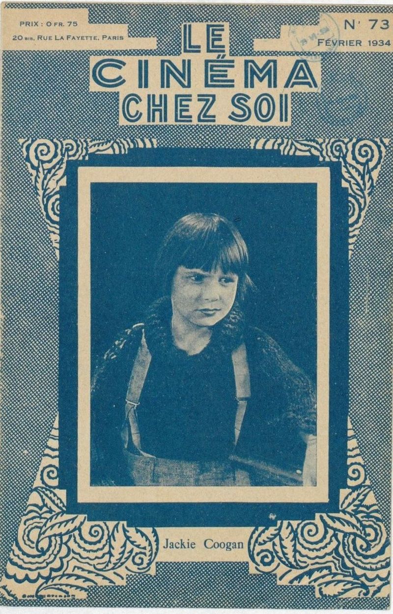 CINEMA CHEZ SOI | LE (20s-40s) magazine side cover Issue 73 February 1934