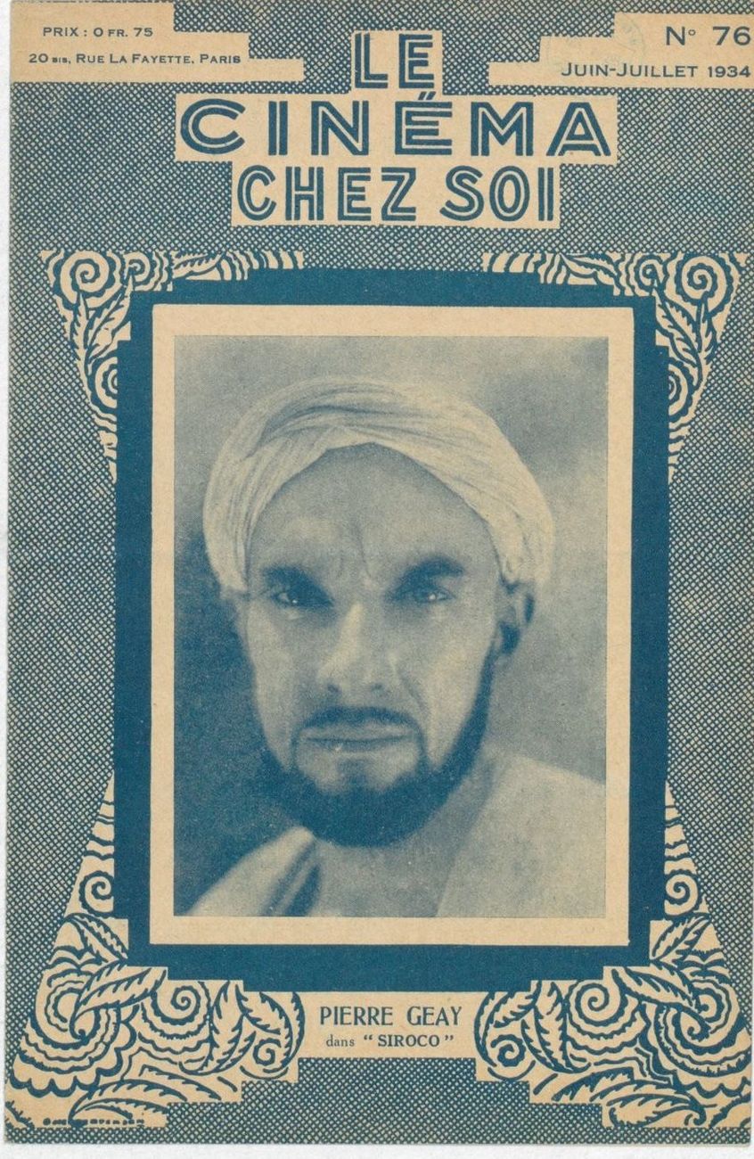 CINEMA CHEZ SOI | LE (20s-40s) magazine side cover Issue 76 June/July 1934