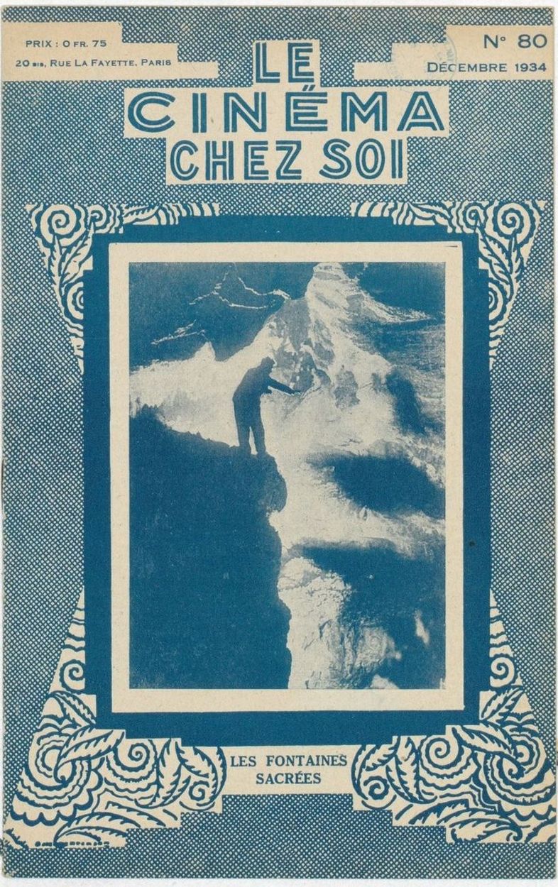 CINEMA CHEZ SOI | LE (20s-40s) magazine side cover Issue 80 December 1934