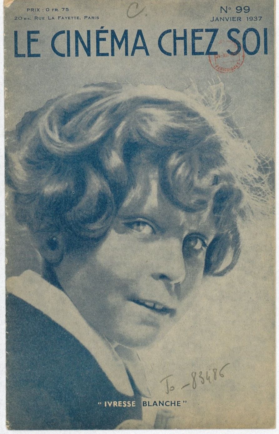 CINEMA CHEZ SOI | LE (20s-40s) magazine side cover Issue 99 January 1937