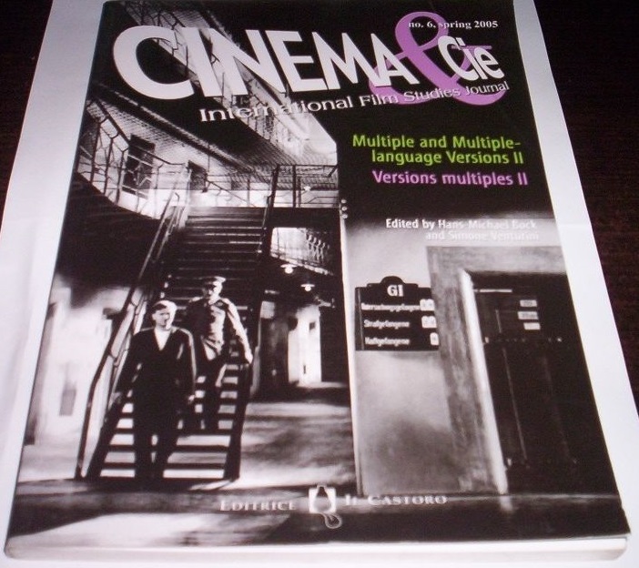 CINEMA ET CIE magazine side cover Issue 6 March 2005