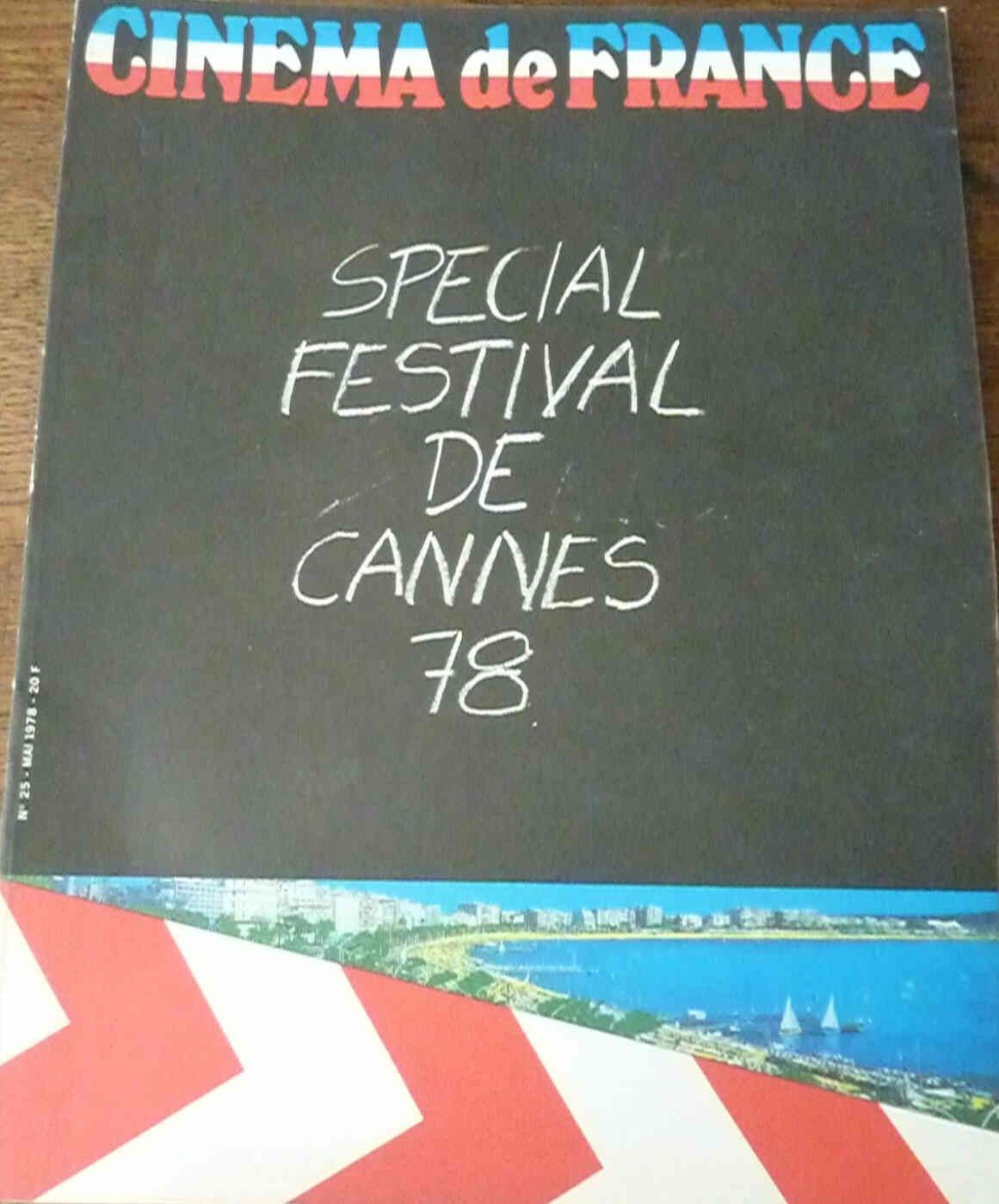 CINEMA DE FRANCE magazine side cover Issue 25 May 1978