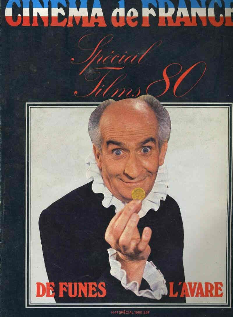 CINEMA DE FRANCE magazine side cover Issue 41 January 1980