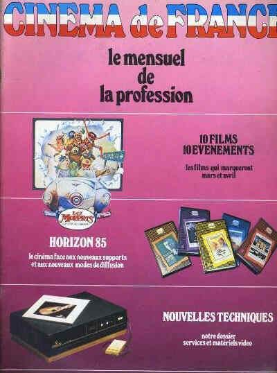 CINEMA DE FRANCE magazine side cover Issue 43 March 1980