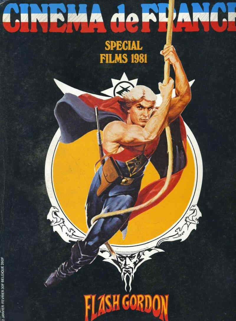 CINEMA DE FRANCE magazine side cover Issue 51/52 January/February 1981