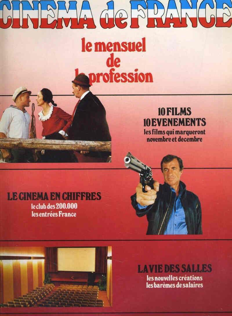 CINEMA DE FRANCE magazine side cover Issue 60 December 1981