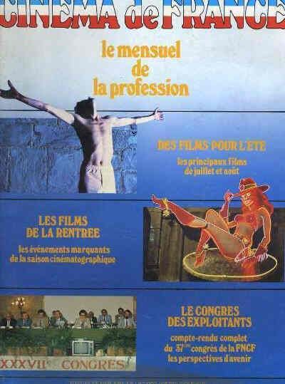CINEMA DE FRANCE magazine side cover Issue 66 October 1982
