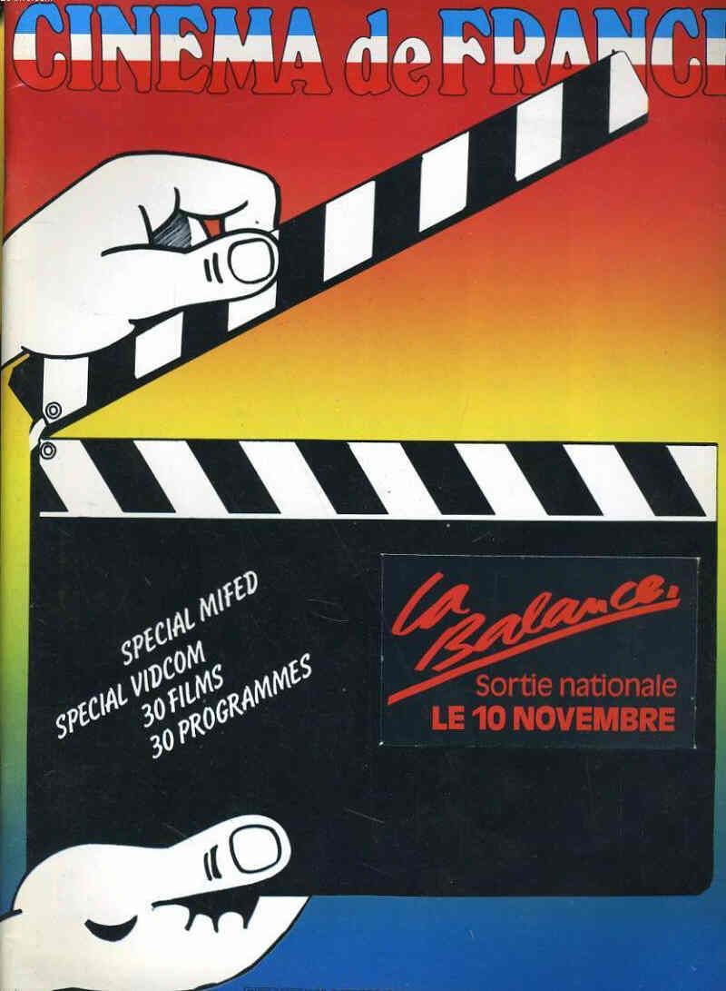 CINEMA DE FRANCE magazine side cover Issue 68 December 1982