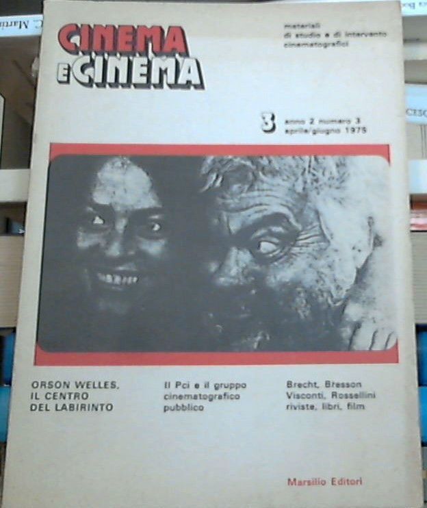 CINEMA E CINEMA magazine side cover Issue 3 April/May/June 1975