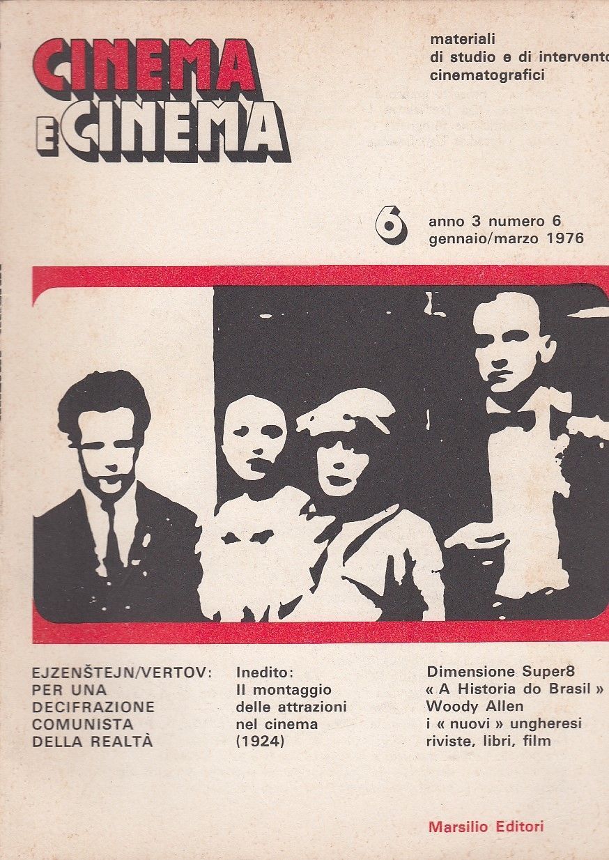 CINEMA E CINEMA magazine side cover Issue 6 January/February/March 1976