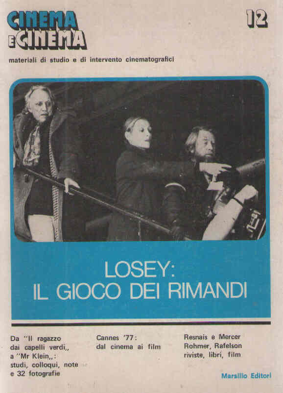 CINEMA E CINEMA magazine side cover Issue 12 July/August/September 1977