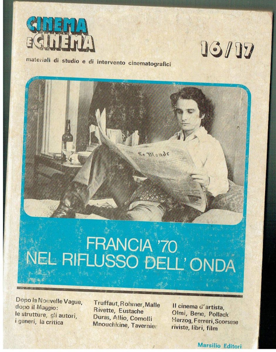 CINEMA E CINEMA magazine side cover Issue 16/17 July/August/September 1978