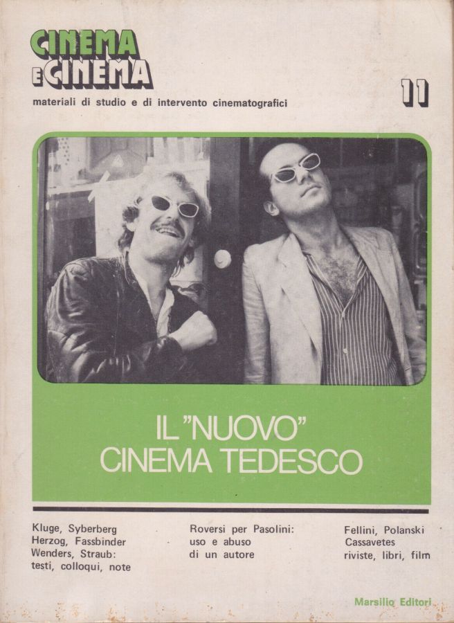 CINEMA E CINEMA magazine side cover Issue 11 April/May/June 1977