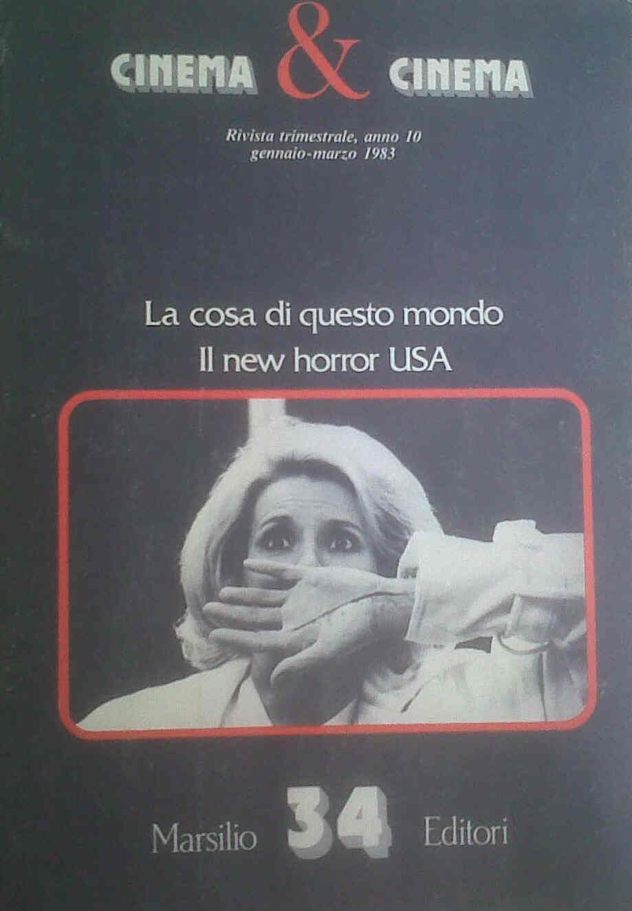 CINEMA E CINEMA magazine side cover Issue 34 January/February/March 1983