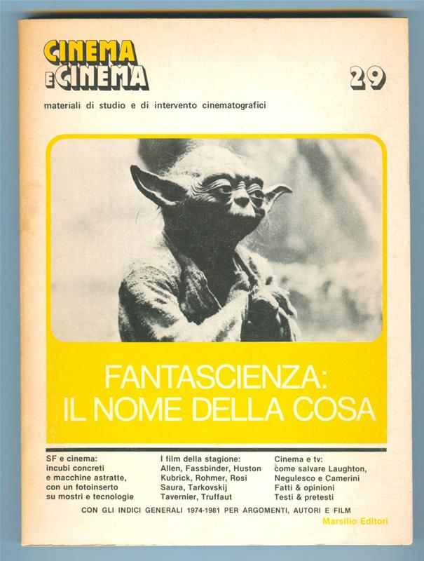 CINEMA E CINEMA magazine side cover Issue 29 October/November/December 1981