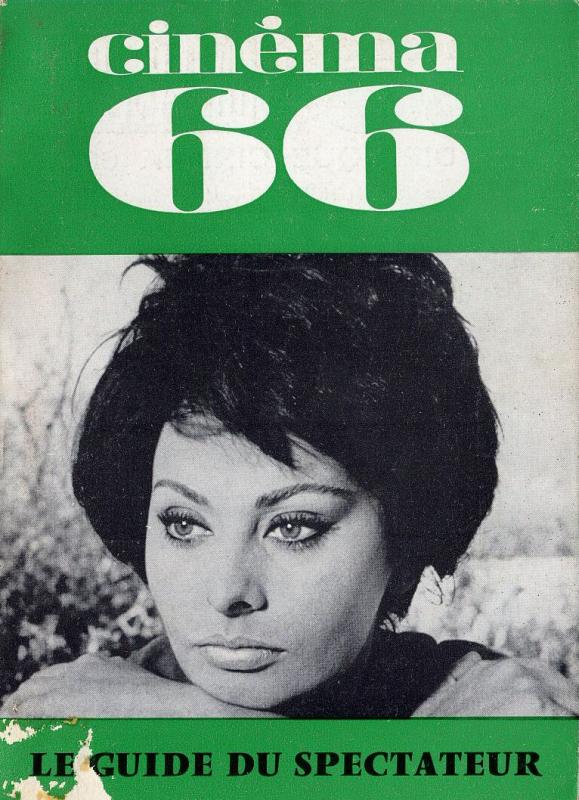 CINEMA (50s-90s Fr) magazine side cover Issue 105  1966
