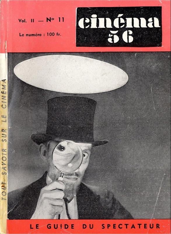 CINEMA (50s-90s Fr) magazine side cover Issue 11  1956