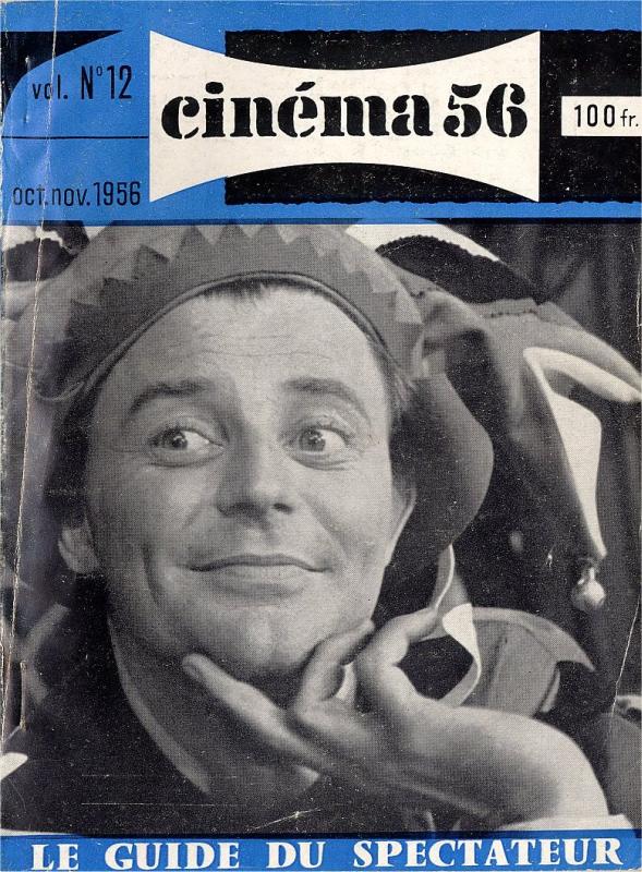 CINEMA (50s-90s Fr) magazine side cover Issue 12  1956