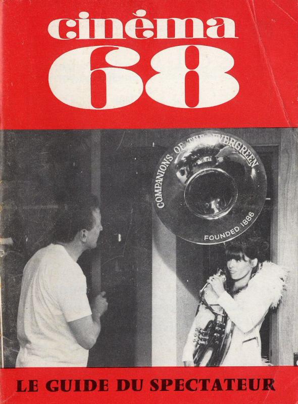 CINEMA (50s-90s Fr) magazine side cover Issue 126  1968