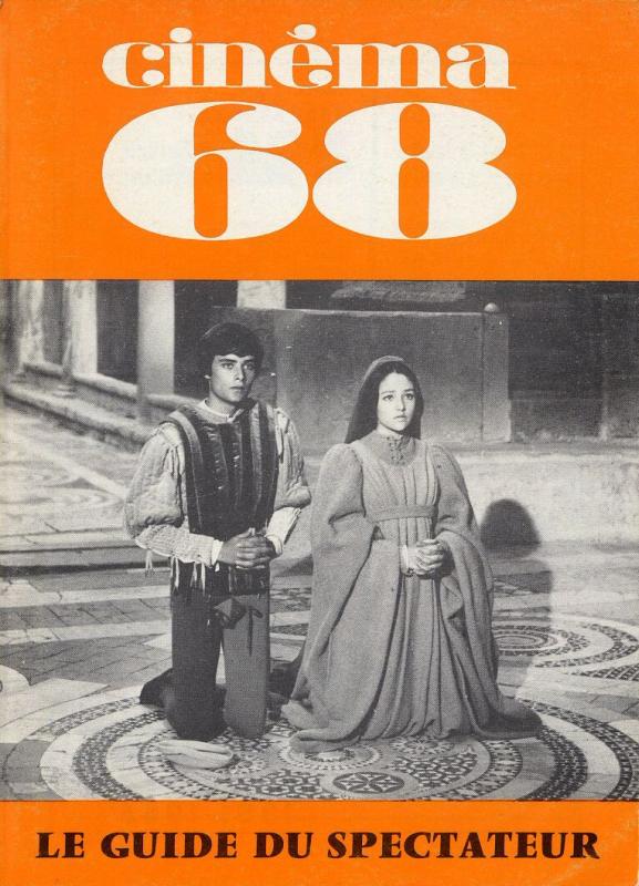 CINEMA (50s-90s Fr) magazine side cover Issue 129  1968