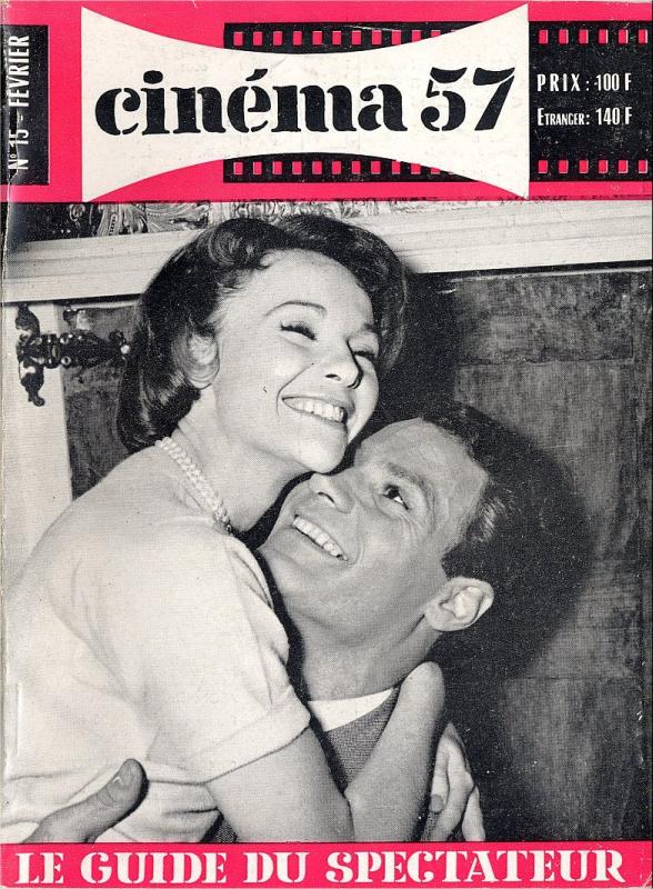 CINEMA (50s-90s Fr) magazine side cover Issue 15  1957